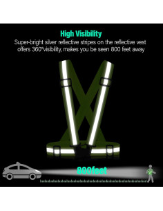 Chalecos Reflectantes SAWNZC 2Pack Alta Visibilidad Ajustables 2