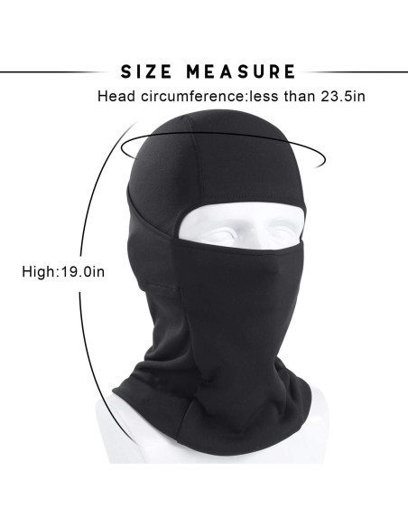 Balaclava Térmica WTACTFUL 2-Pack para Climas Fríos