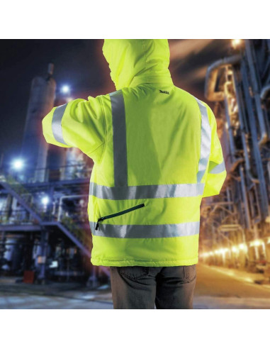 Chaqueta Térmica Makita DCJ206ZL 18V LXT Grande Fluorescente