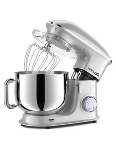 Batidora de Pie HOWORK 8.5QT 660W 6 Velocidades Plata
