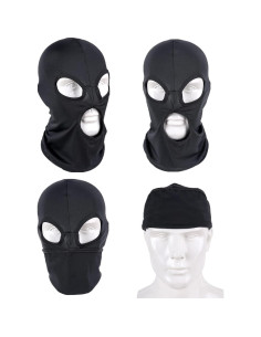 Máscara Balaclava Completa Unisex Gris Oscuro 3 Agujeros 2