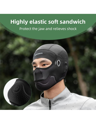 Máscara Balaclava Refrigerante ROCKBROS para Ciclismo - Transpirable y Absorbente de Sudor