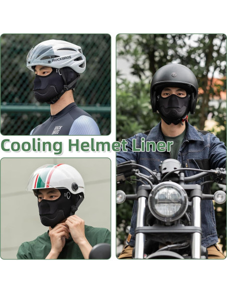Máscara Balaclava Refrigerante ROCKBROS para Ciclismo - Transpirable y Absorbente de Sudor