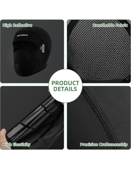 Máscara Balaclava Refrigerante ROCKBROS para Ciclismo - Transpirable y Absorbente de Sudor