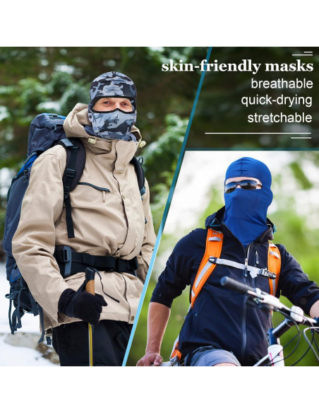 30 Piezas Máscaras Balaclava UV Protección para Hombres y Mujeres