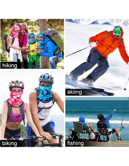 30 Piezas Máscaras Balaclava UV Protección para Hombres y Mujeres