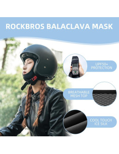 ROCKBROS Gorro Refrigerante de Seda para Casco UV 50+ 2