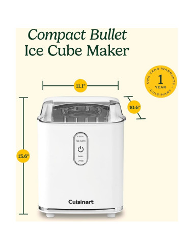 Fabricador de Hielo Cuisinart IMC-2 Compacto 11.79 kg