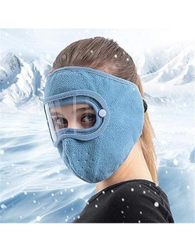 Máscara Térmica de Invierno Unisex Azul - Protección Completa