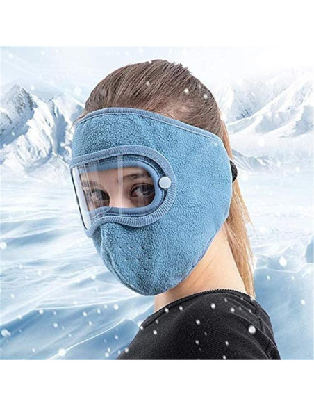Máscara Térmica de Invierno Unisex Azul - Protección Completa