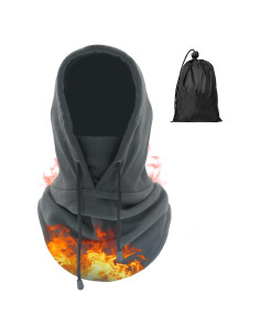 Pasamontañas Térmico Voofly de Forro Polar Unisex Gris