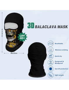 Máscara Balaclava Obacle Unisex 3D para Ciclismo y Esquí 2