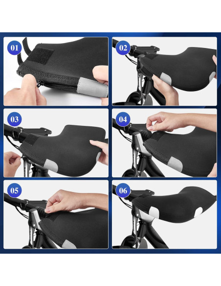 Manoplas de manillar Cintizon para ciclismo de neopreno