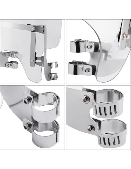 Parabrisas TCT-MOTORPARTS 39mm para Harley Dyna y Sportster