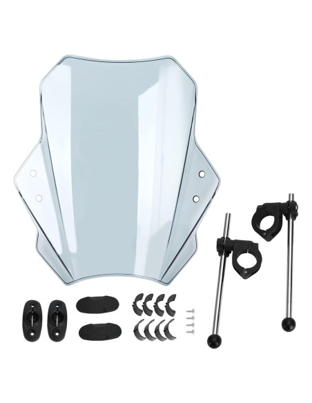Parabrisas Universal Ajustable Areyourshop para Motocicleta 22-28MM