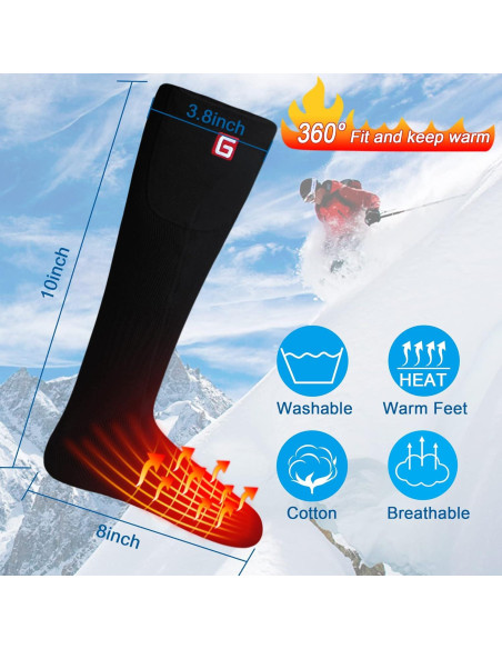 Calcetines Térmicos Eléctricos Autocastle Recargables Unisex Calcetines Térmicos Eléctricos Autocastle Recargables Unisex