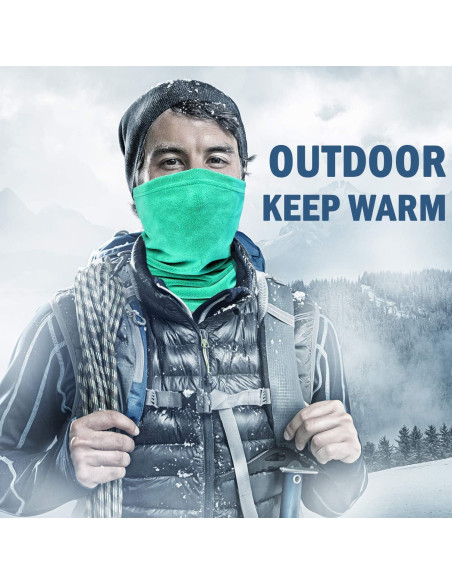 Calentador de Cuello Gaiter Invierno Forro Polar 2 Piezas