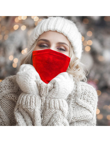 Calentador de Cuello Gaiter Invierno Forro Polar 2 Piezas