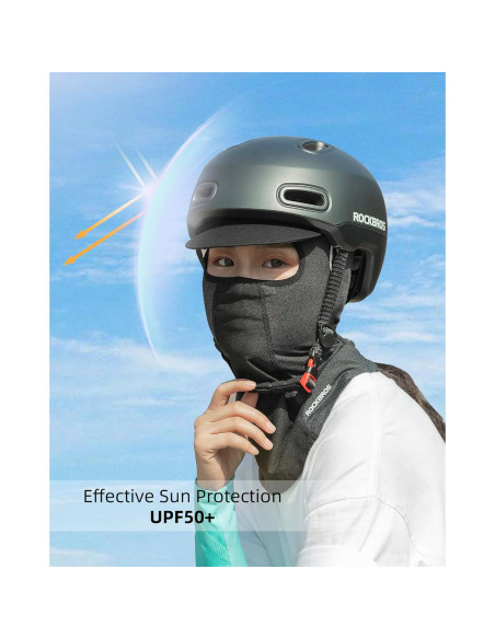 Gaiter de Cuello Refrigerante ROCKBROS Gris - Protección UV