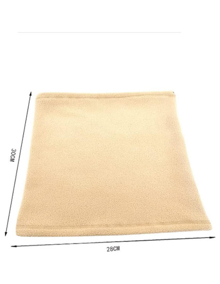 Calentador de Cuello Forro Polar UUYYEO Negro 30x28 cm Calentador de Cuello Forro Polar UUYYEO Negro 30x28 cm