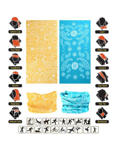 Diadema Multifuncional VANCROWN 9 en 1 Microfibra 48x24 cm 2