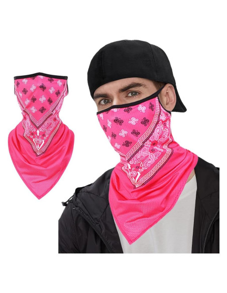 Máscara Balaclava KINGREE Mediana Rosa Brillante para Verano Máscara Balaclava KINGREE Mediana Rosa Brillante para Verano