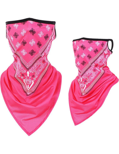 Máscara Balaclava KINGREE Mediana Rosa Brillante para Verano