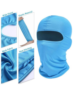 Máscara Balaclava a Prueba de Viento UV Gris Oscuro Unisex 2