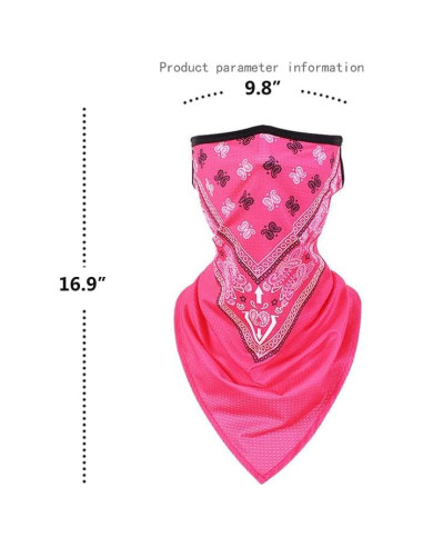 Máscara Balaclava KINGREE Mediana Rosa Brillante para Verano