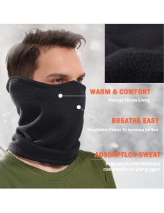 Calentador de Cuello Balaclava Su Elección Unisex Negro 2