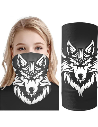 JooMeryer 4PCS Máscaras Faciales Bandana Multifuncionales 25x51cm