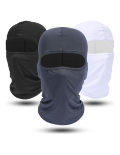 AXBXCX Paquete de 3 Máscaras Balaclava Livianas para Esquí - Transpirables y Multifuncionales
