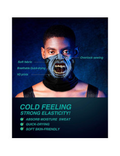 Mascarilla Protectora Reutilizable Gaiter de Cuello Calavera 2