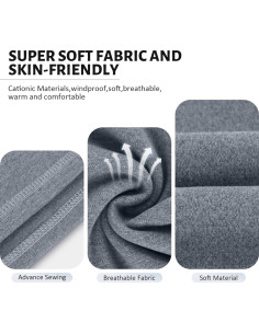 Calentador de Cuello Unisex Polar a Prueba de Viento 4 Piezas 2