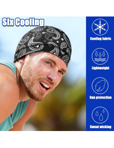 Haysandy 6 Gorros Enfriadores Calavera para Ciclismo y Running 2