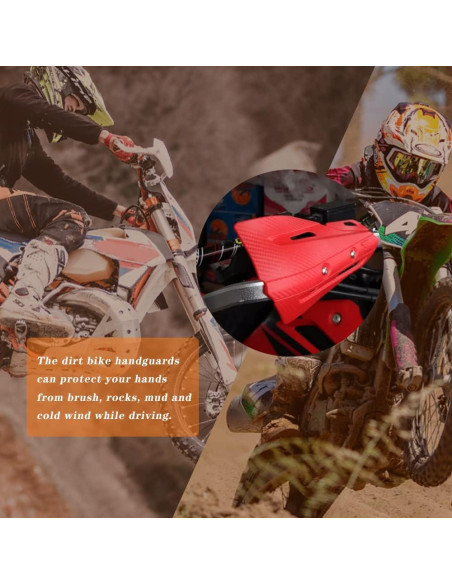 Protectores de Manos JFG RACING Universales Aluminio Rojo