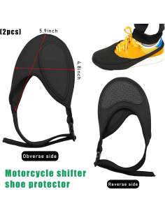 Protector de Zapatos para Motocicleta Gasedin 2 Pcs Antideslizante 2
