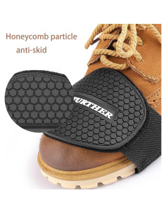 Protector de Zapatos para Motocicleta BoAn 2 Piezas - Negro 2