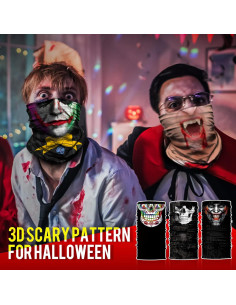 Máscara Facial de Calavera JOEYOUNG UV 3D para Motocicleta 2