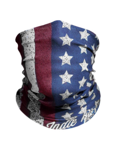 Máscara de Motocicleta Indie Ridge Old Glory - Microfibra UV