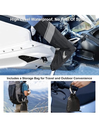 Cubiertas de Zapatos Impermeables CMILAI Unisex PVC Negro