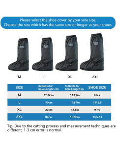 Cubierta de Zapato Impermeable IwIeIaIrI 2XL Antideslizante 2