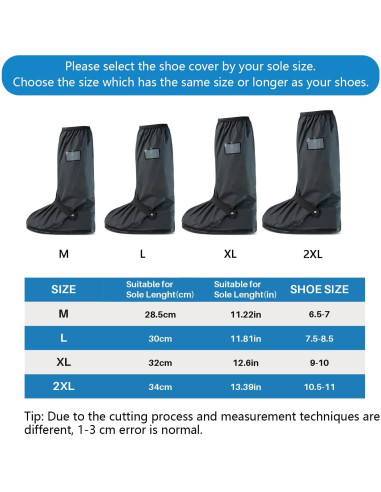 Cubierta de Zapato Impermeable IwIeIaIrI 2XL Antideslizante