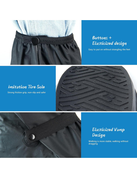 Cubierta de Zapato Impermeable IwIeIaIrI 2XL Antideslizante