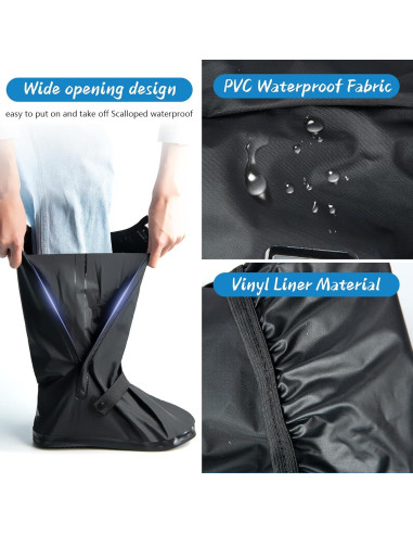 Cubierta de Zapato Impermeable IwIeIaIrI 2XL Antideslizante