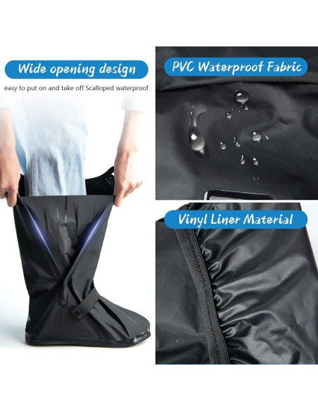Cubierta de Zapato Impermeable IwIeIaIrI 2XL Antideslizante