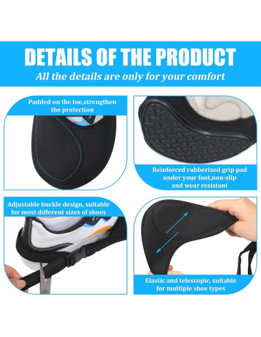 Tallew 2 Piezas Protector de Zapatos de Motocicleta Unisex