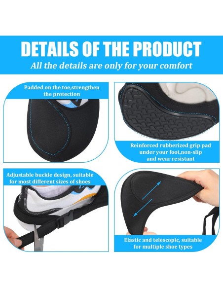 Tallew 2 Piezas Protector de Zapatos de Motocicleta Unisex