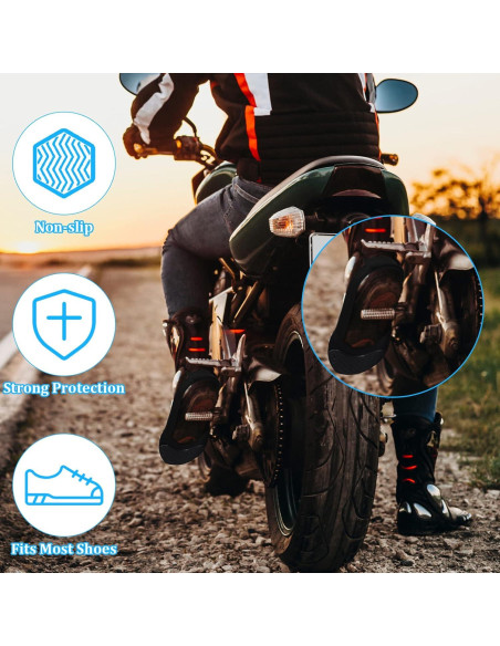 Tallew 2 Piezas Protector de Zapatos de Motocicleta Unisex