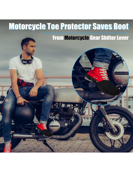 Tallew 2 Piezas Protector de Zapatos de Motocicleta Unisex